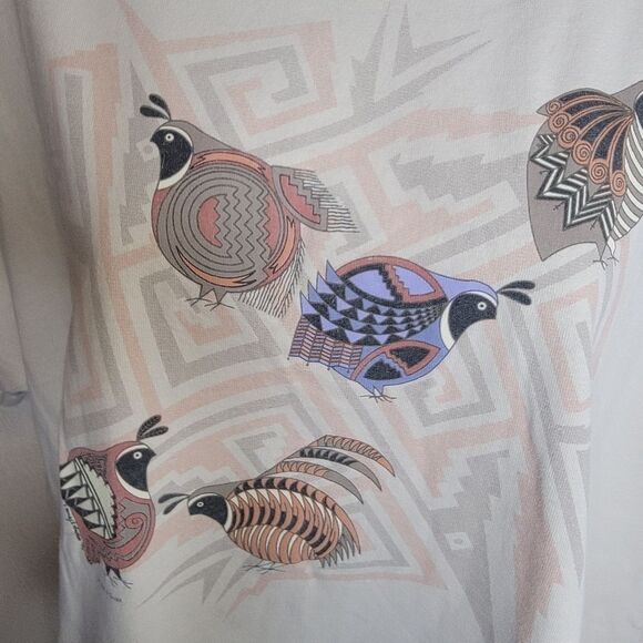Nancy Lenches "One Blue Quail" Vintage Tucson t-shirt size XL - Picture 4 of 6
